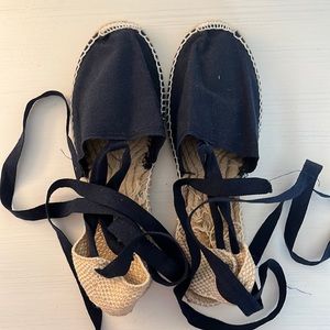Espadrille Lace-Up Flats